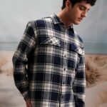 Navy Check Shirt